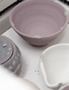 【写真】小型電気窯に入れた陶芸作品